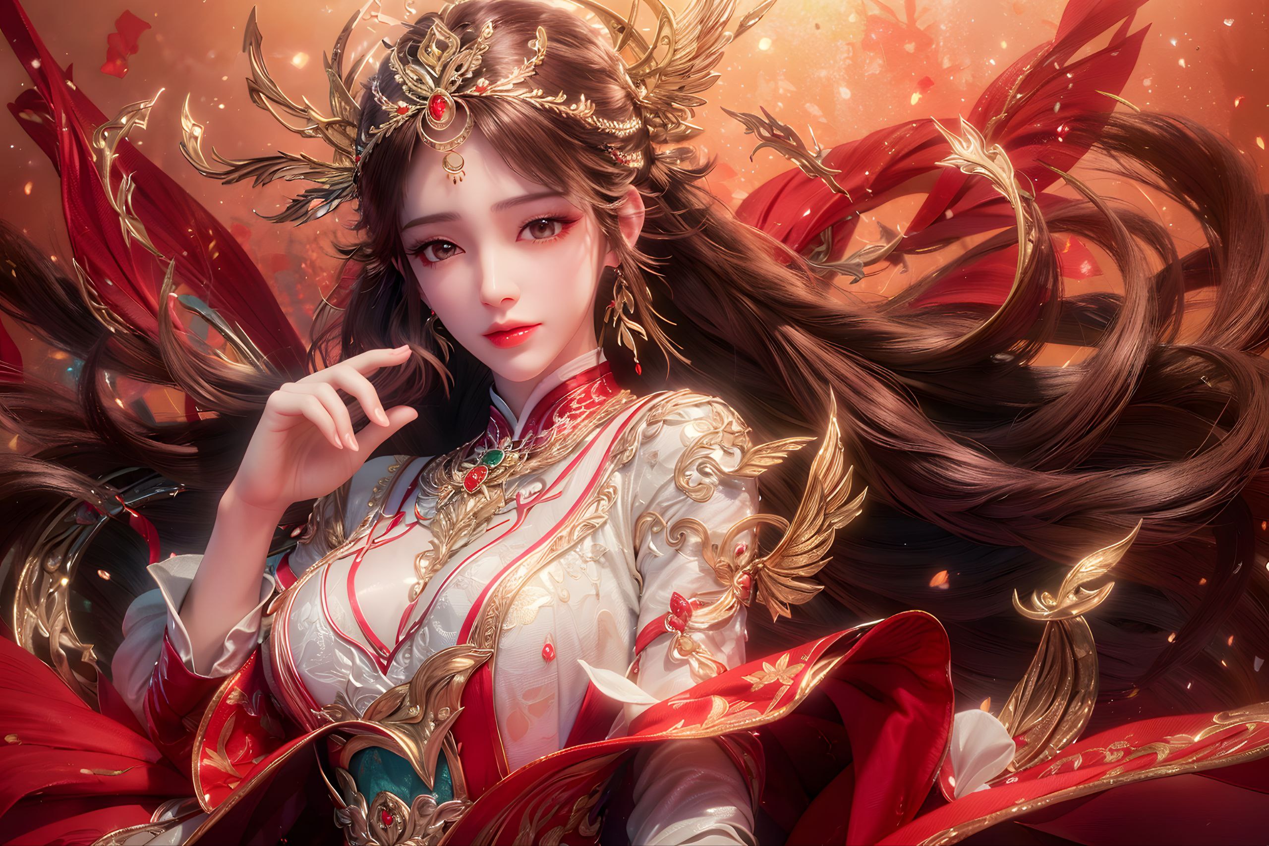 了一条